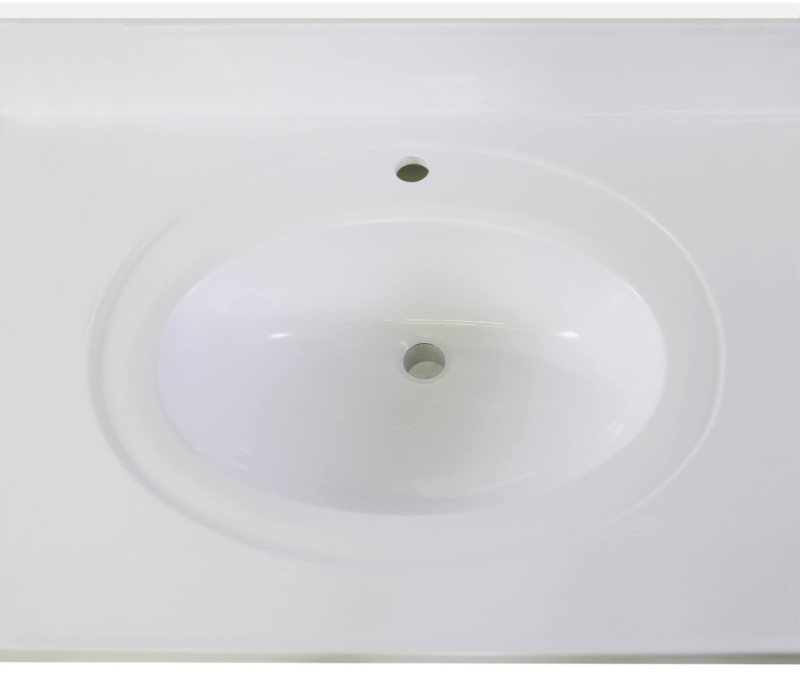 Brookings Vanity in Espresso w/ White Marble Top Fully Assembled 25″