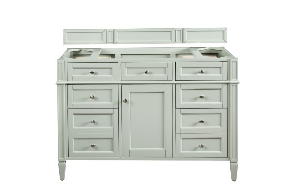 48″ James Martin Brittany 650-V48-SGR-3CAR Vanity Cabinet 3CM Carrara Marble Top