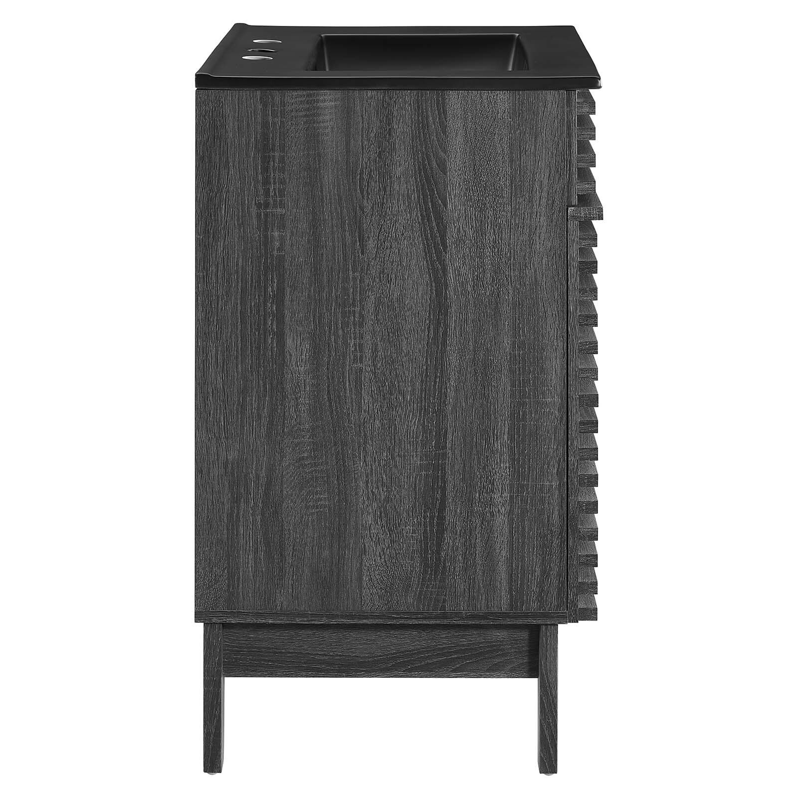 Modway Render 24″ Bathroom Vanity With Sink in Charcoal Black
