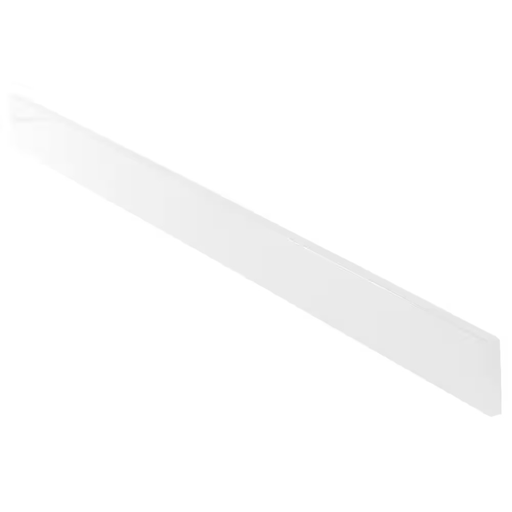 61 In. W Cultured Marble Vanity Backsplash in White