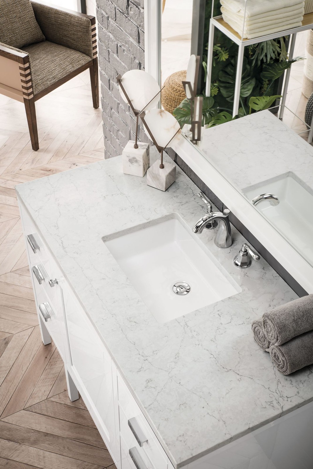 James Martin Vanities E444-V48-3EJP Addison 48″ – White