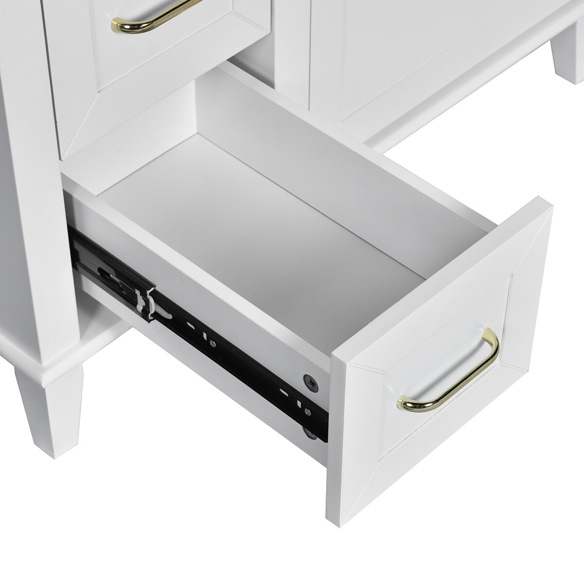 30″ Bathroom Vanity w/Sink, 3 Drawers, Freestanding Vanity Cabinet, Adjust Shelf