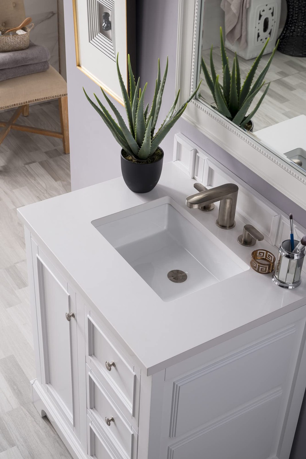 James Martin Vanities 157-V30-WW-3WZ Bristol 30″ Vanity Set*NEW*