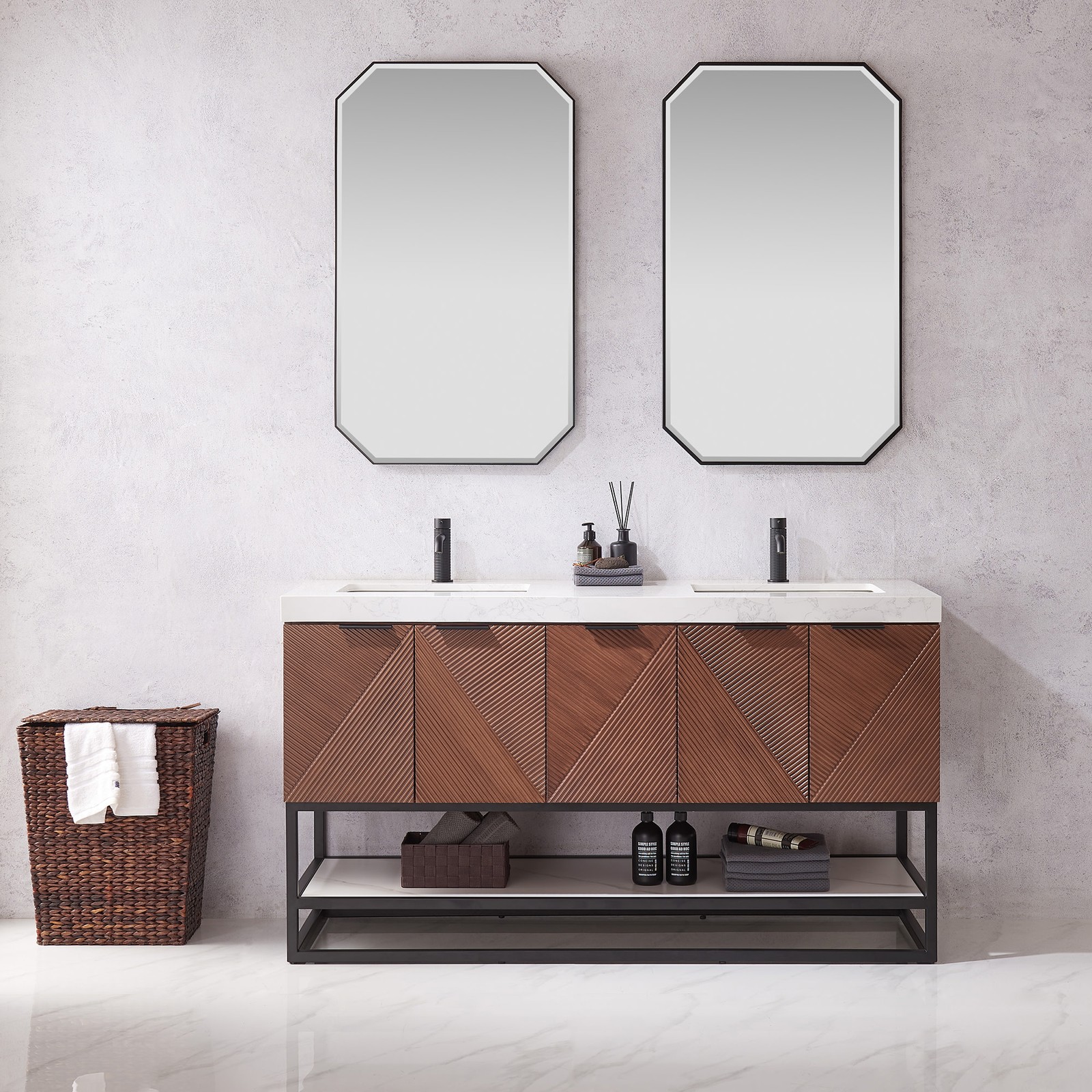 Miseno MV-NM-MAHO60DB-GWT Mahon 60″ – North American Deep Walnut