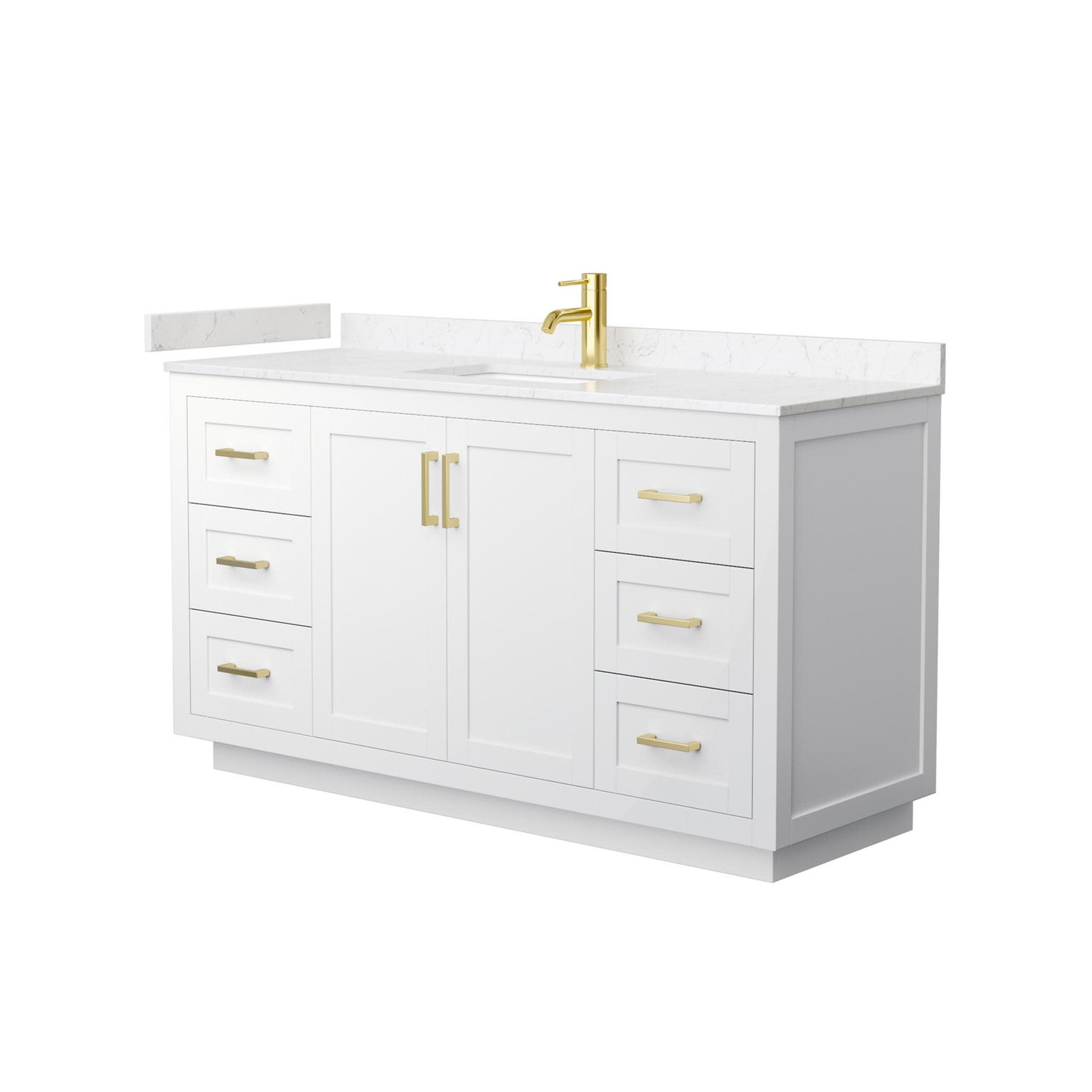 Wyndham Collection WCF2929-60S-VCA-MXX Miranda 60″ – Green / Carrara Cultured