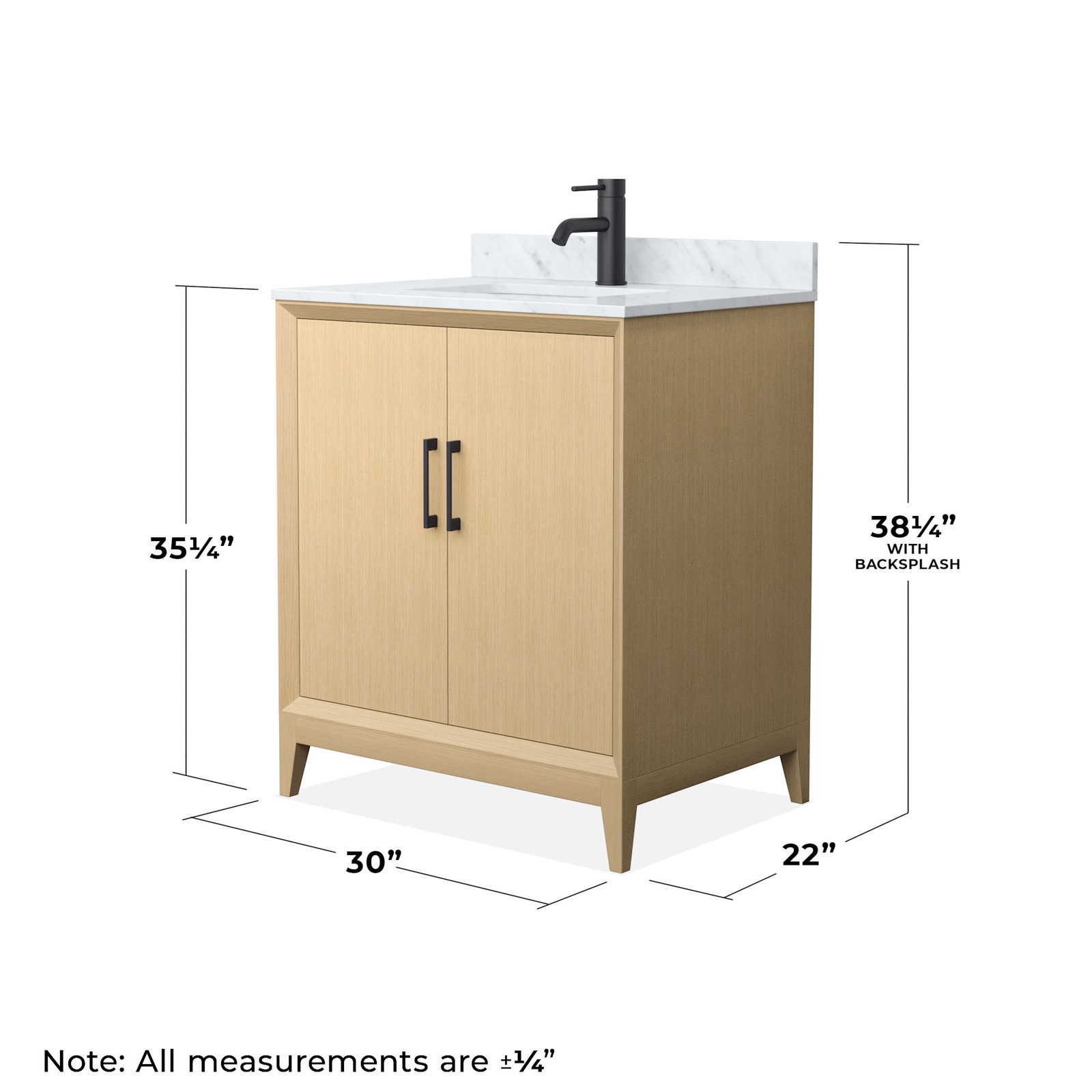 Wyndham Collection WCH7575-30S-CMUNS-MXX Janna 30″ – White Oak / Brushed Nickel