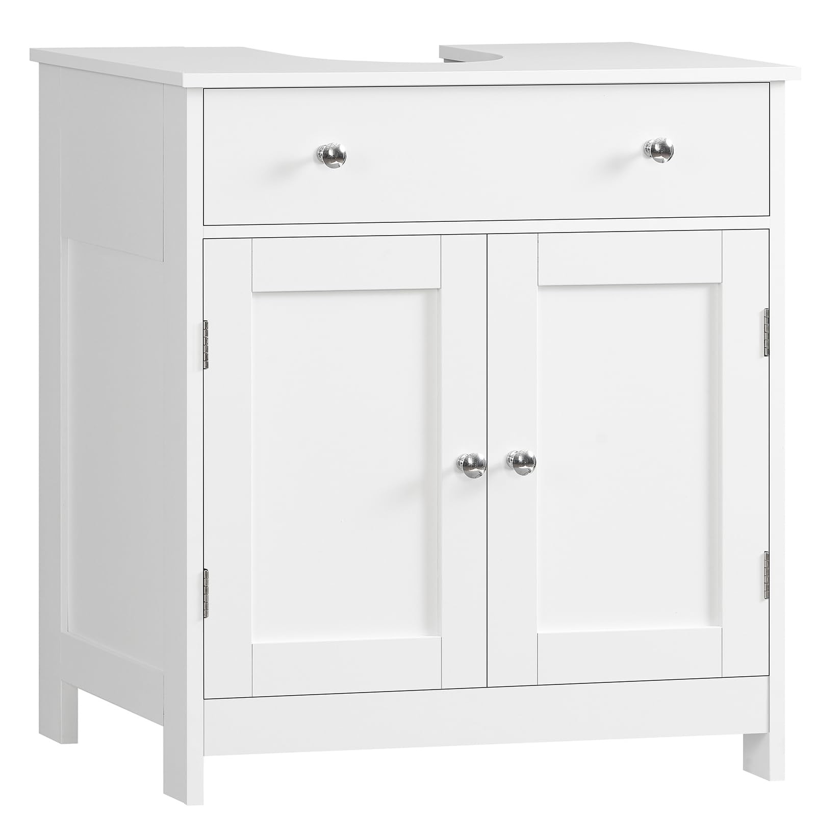 Pedestal Sink Storage Cabinet with 2 Doors and Drawer, Bathroom Sink Cabinet,…