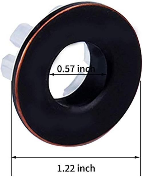 Bathroom Vanity Sink Basin Trim Overflow Cover Round Insert Oil-rubbed Bronze