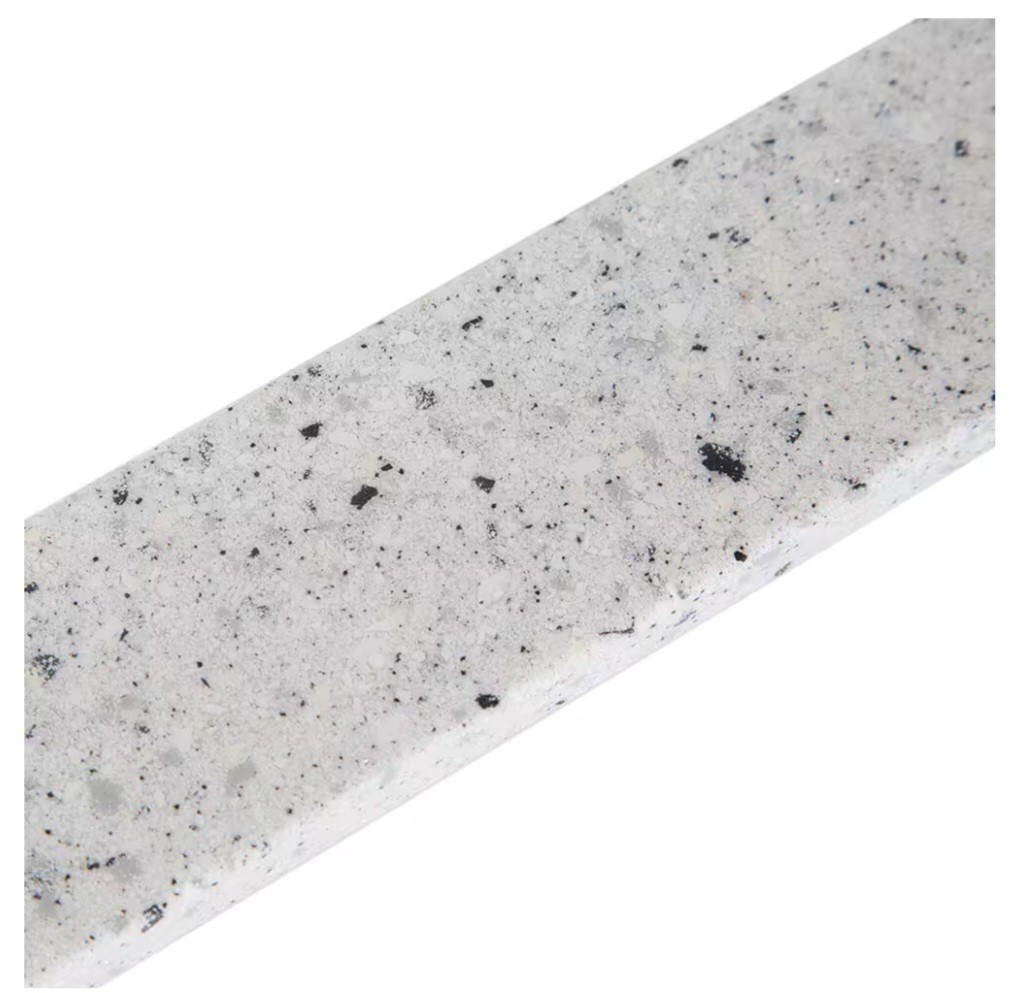 Glacier Bay17 in. W Cultured Marble Vanity Sidesplash in Silver Ash