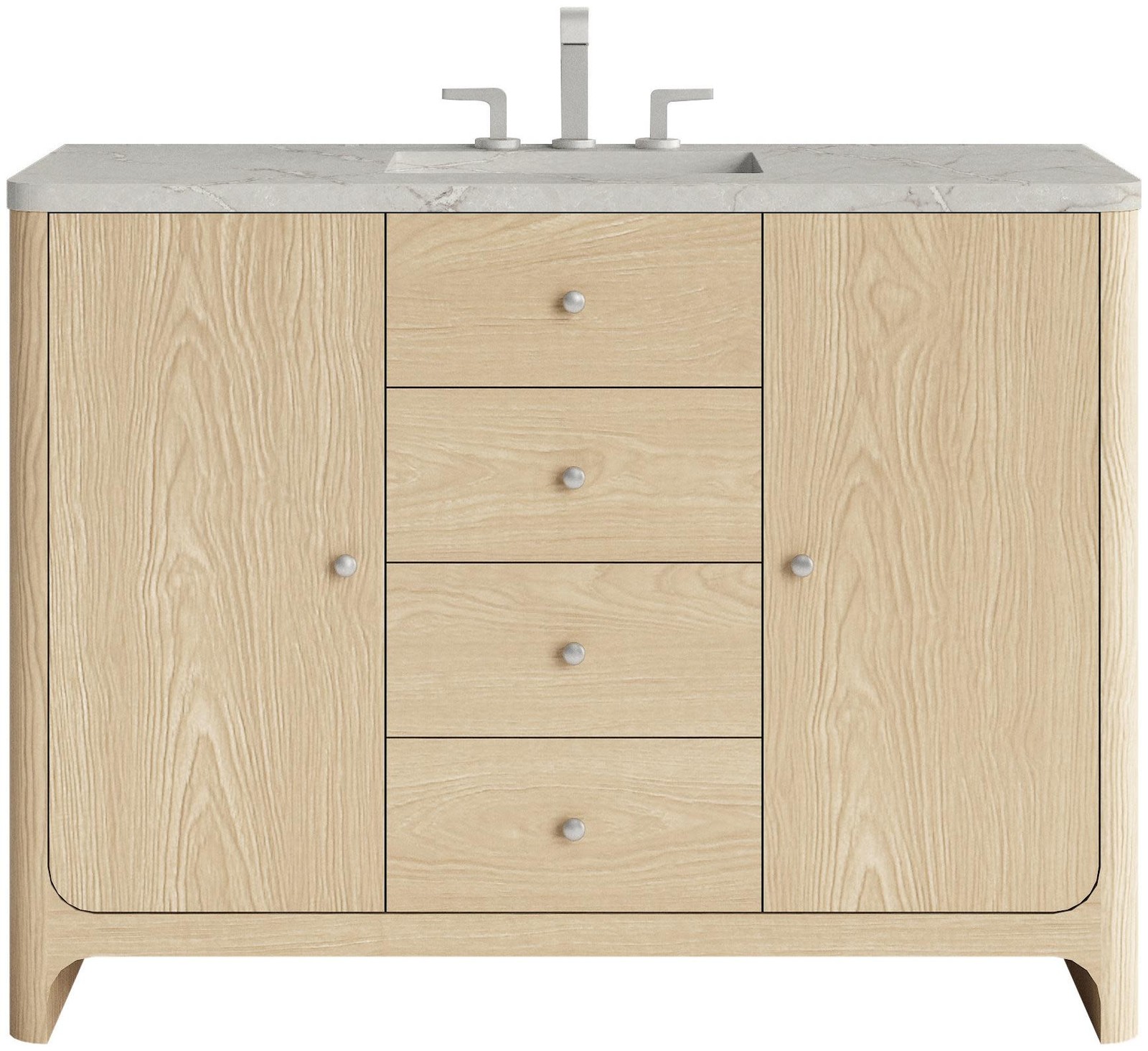 James Martin Vanities D125-V48-WVSL Gracyn 48″ – Coastal DriftWood
