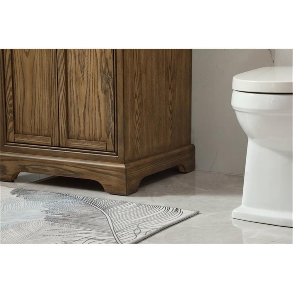 Elegant Decor Americana 24″ Aluminum Alloy Single Bathroom Vanity in Driftwood