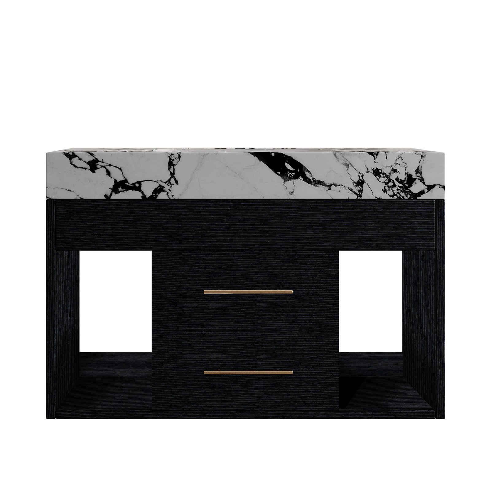29.9″ Floating Vanity with Sintered Stone Top & Ceramic Sink
