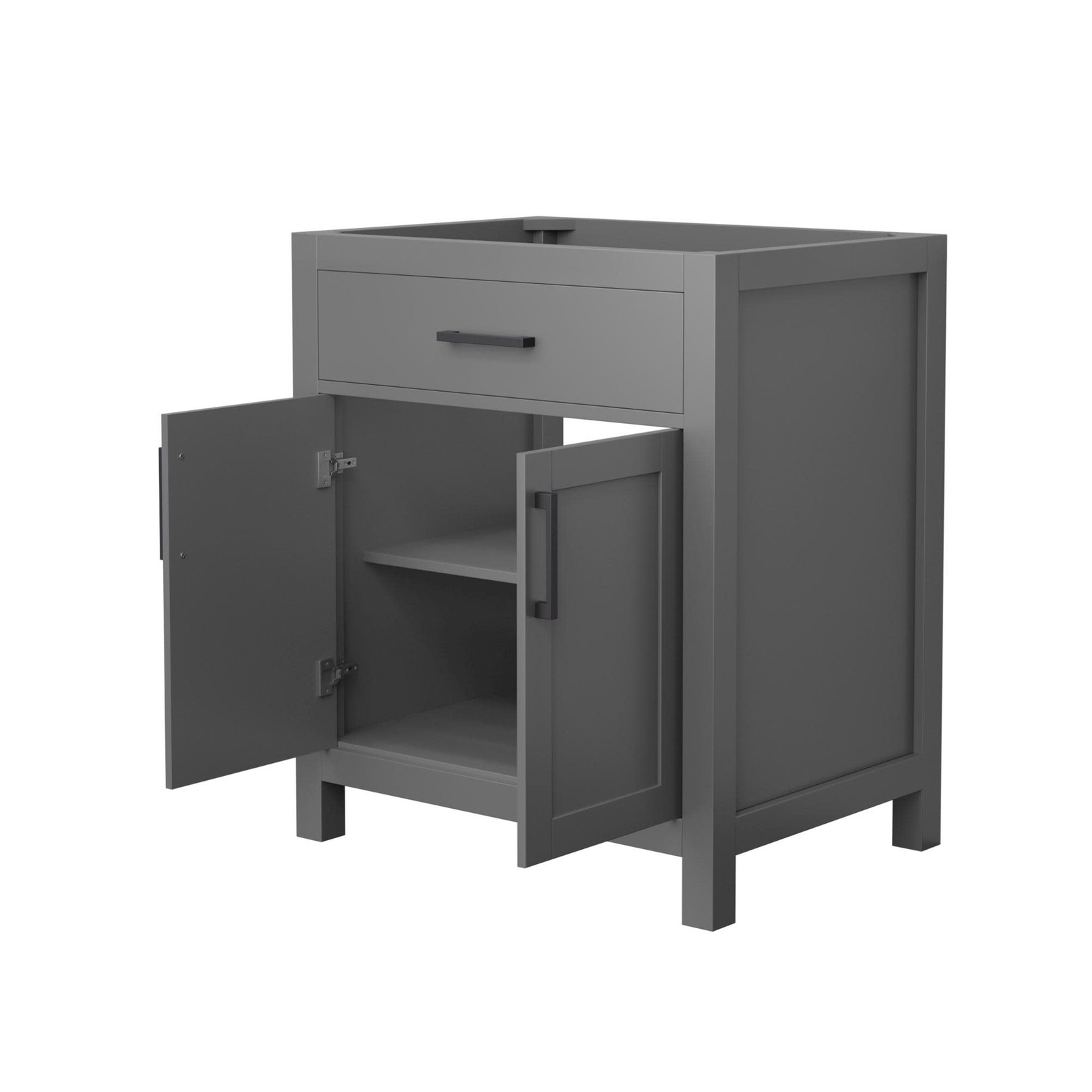 Wyndham Collection WCG242430S-CX-MXX Beckett 30″ Single – Dark Gray / Matte