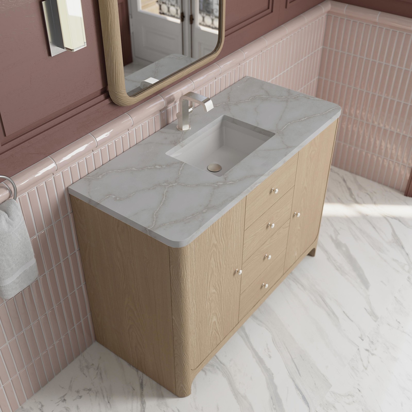 James Martin Vanities D125-V48-3VSL Gracyn 48″ – Sable