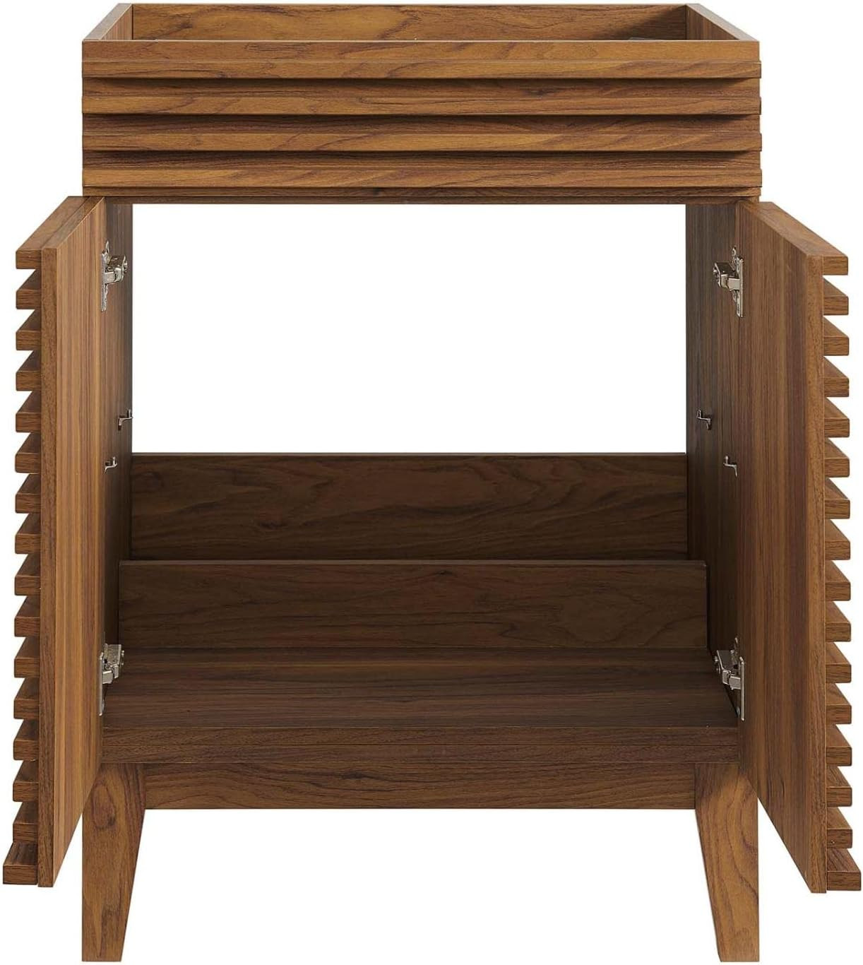 Render 23.5″ Bathroom Vanity in Walnut (Sink Basin Not Included)