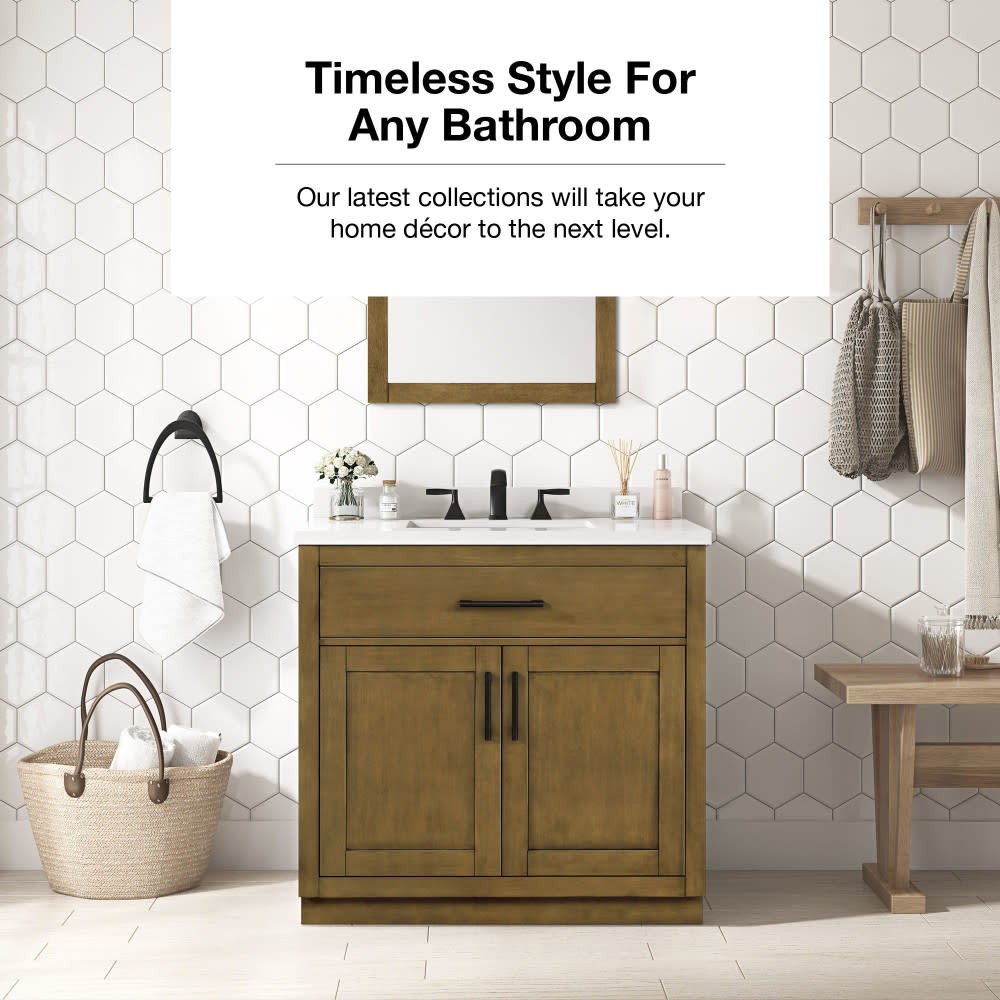 Ove Decors 15VVA-BAI236 Bailey 36″ – Matte Black Wood