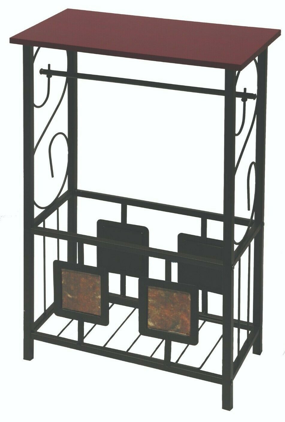 Bathroom Table Toilet Paper Organizer Stand Magazine Rack Storage Shelf Narrow