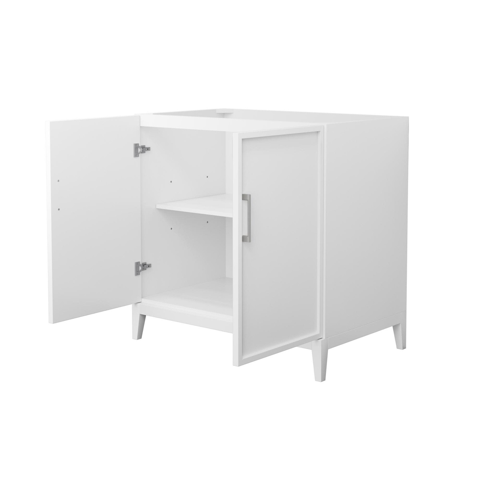 Wyndham Collection WCH717136S-CX-MXX Elan 35″ Single – White / Brushed Nickel