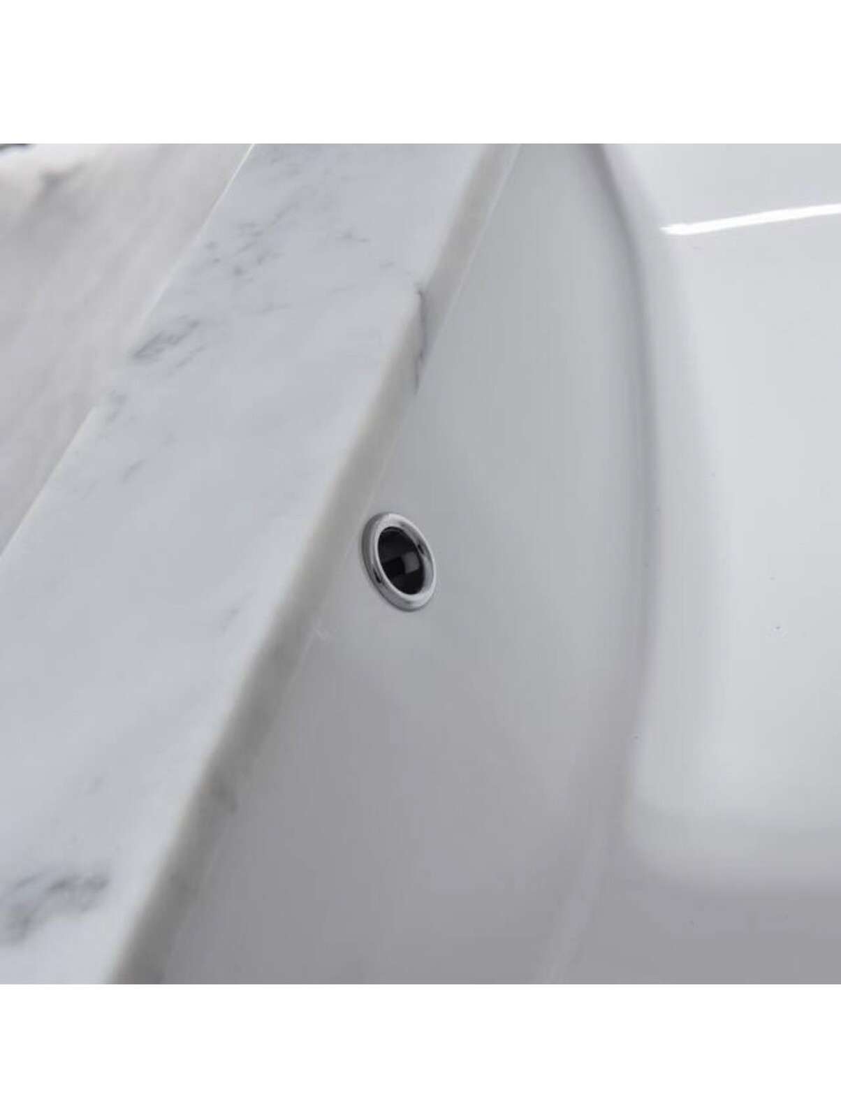 WOODBRIDGE Maldon 37 in. W x 22 in. D Single Basin Carrara Marble Vanity Top