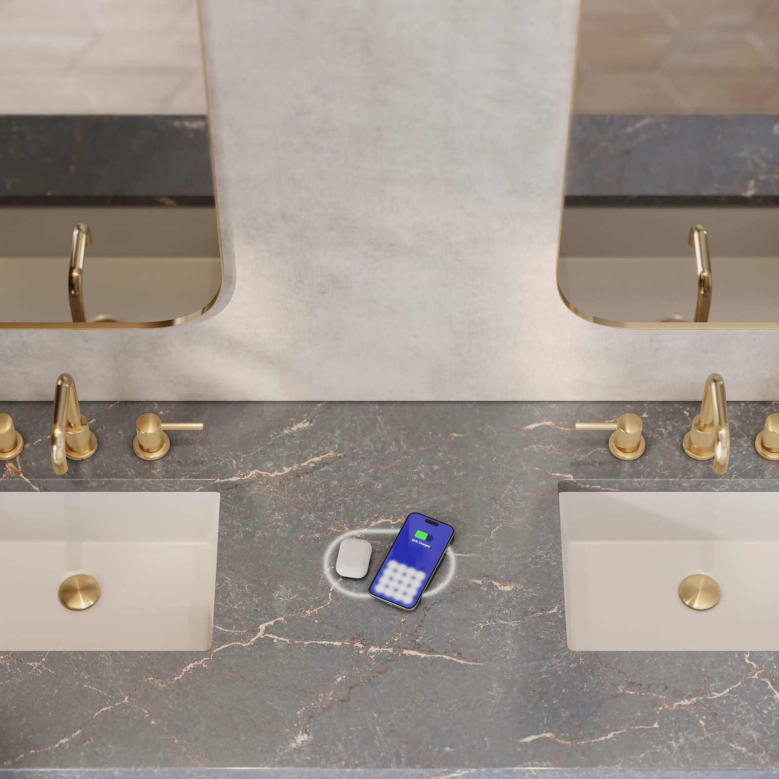 James Martin Vanities 330-V72-FPBL Breckenridge 72″ – Serenity Blue