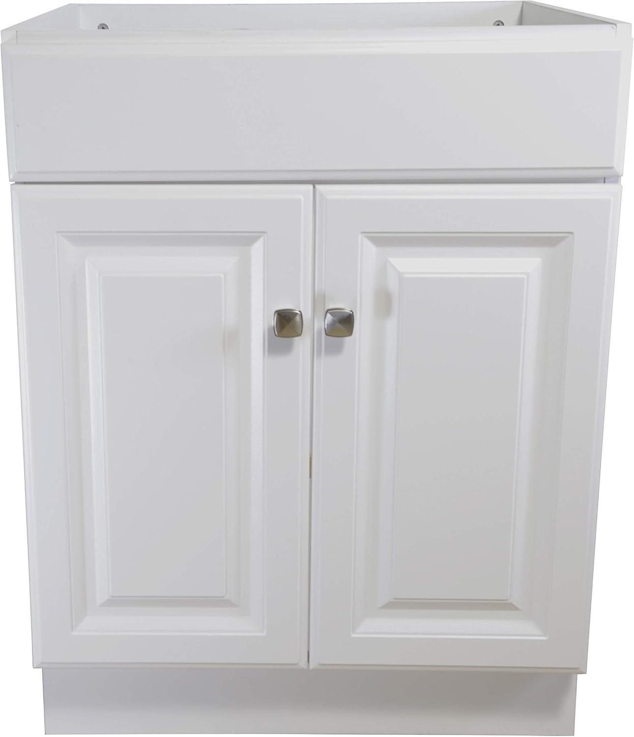 Stylish Wyndham 2-Door Bathroom Vanity Cabinet – Easy Assembly, White Finish