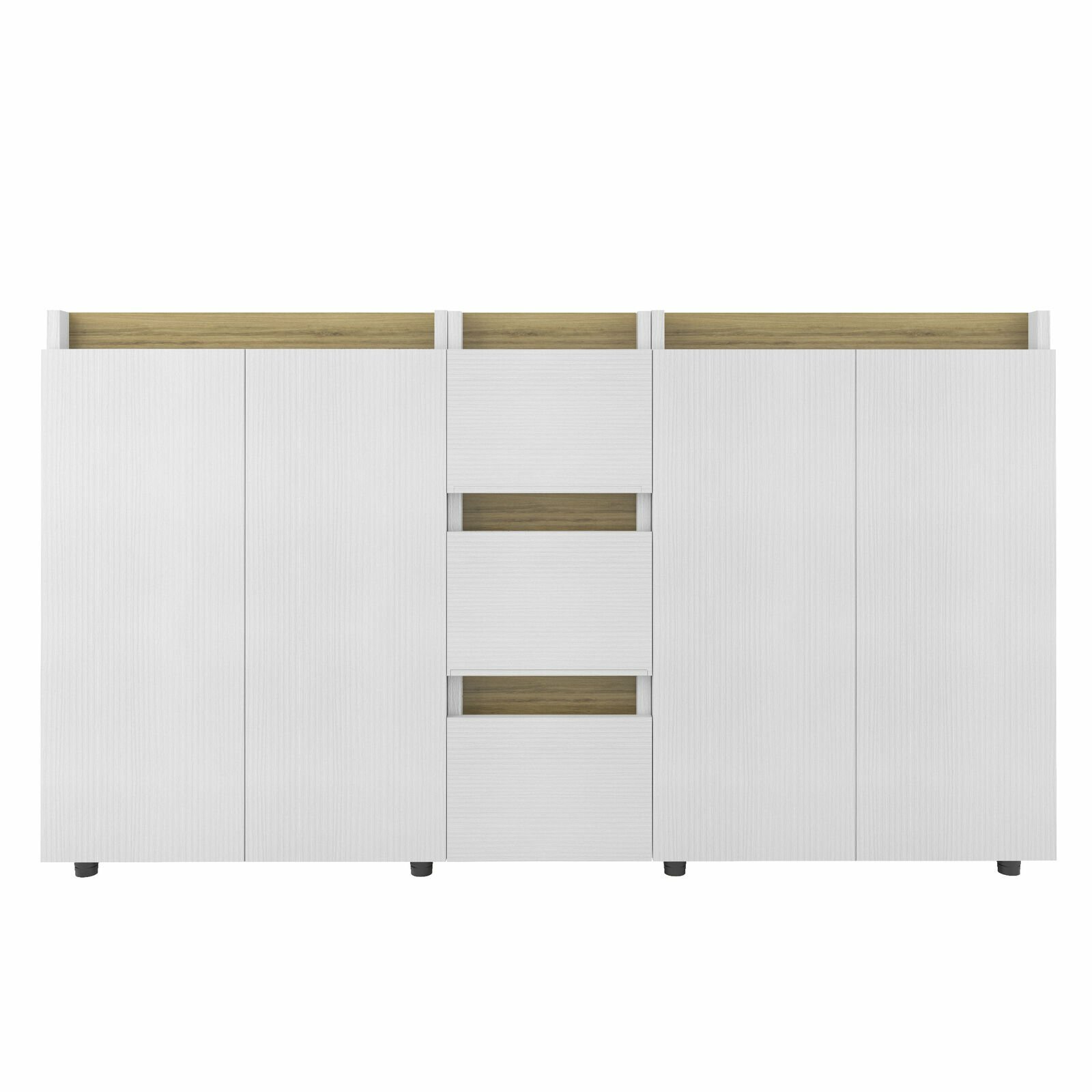 Tennesse 60″ Vanity Base Cabinet | Roucke White Wood | 60 X 33,5 X 21,5 In
