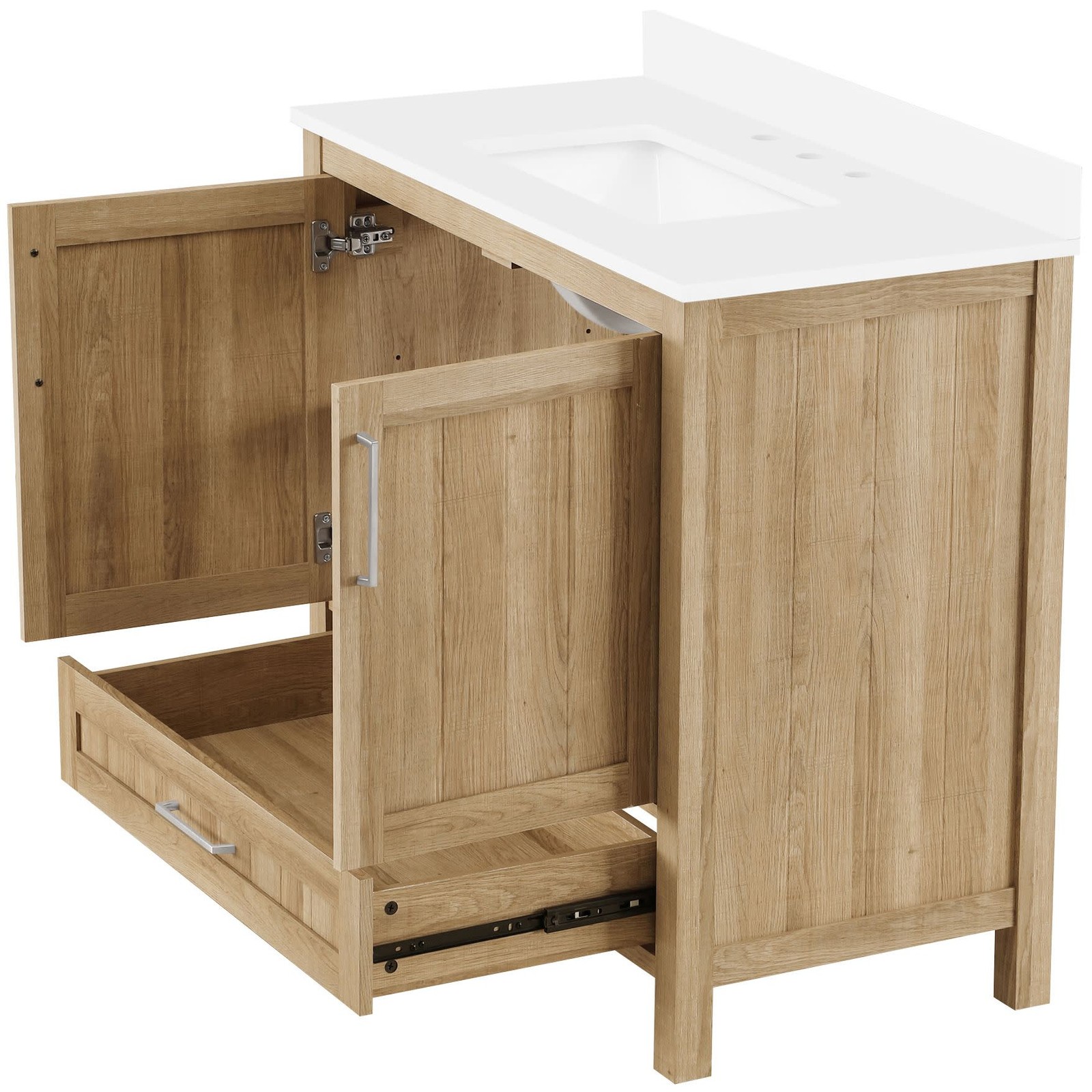 Ove Decors Kansas 36 Kansas 36″ – White Oak / Cultured Marble Top