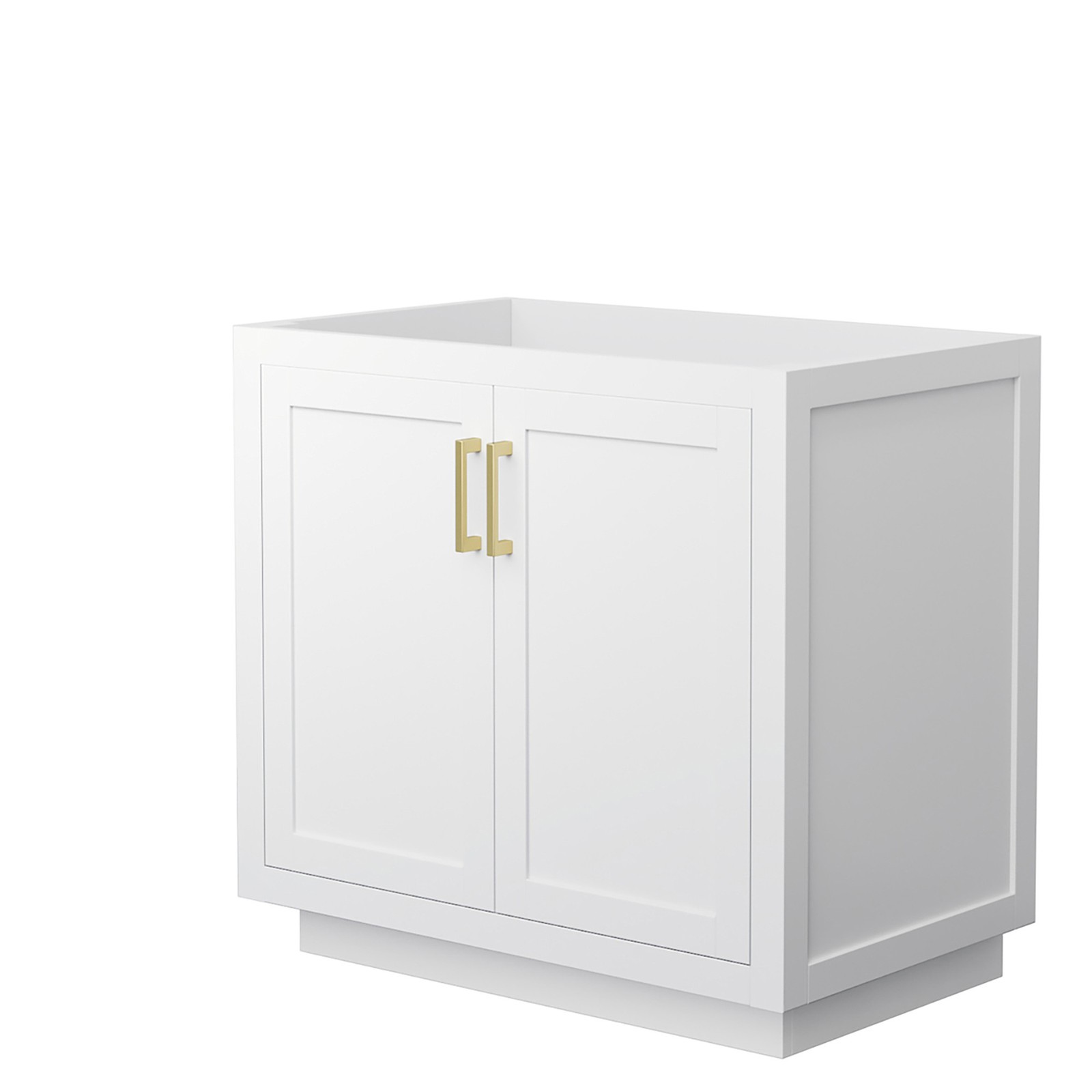 Wyndham Collection WCF2929-36S-CX-MXX Miranda 36″ Single – White / Brushed Gold