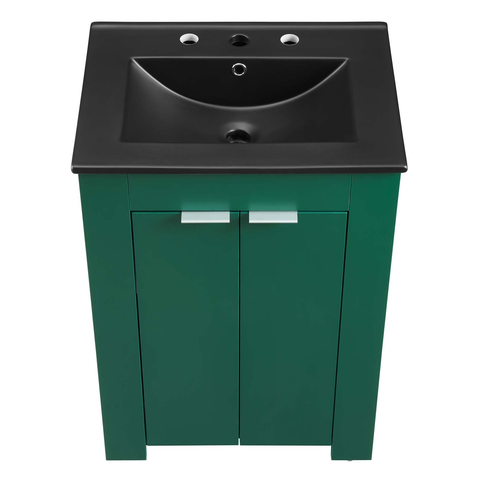 Modway Maybelle 24″ Bathroom Vanity In Green Black