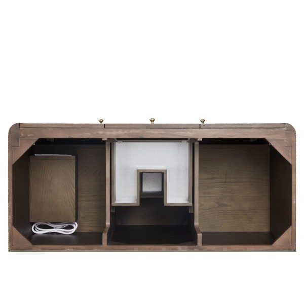 48″ James Martin Gracyn D125-V48-SBL-3VSL Vanity Cabinet Victorian Silver Top