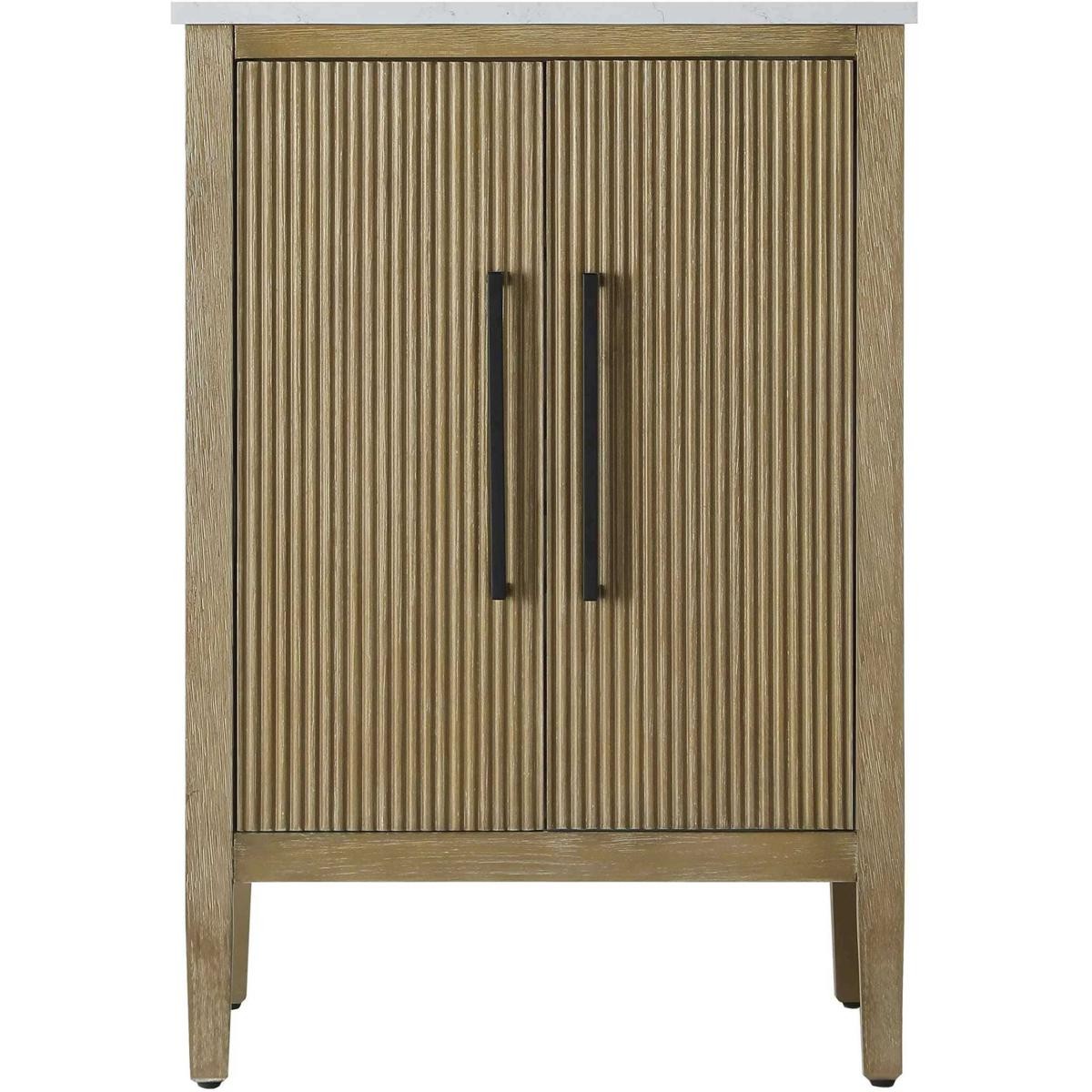Elegant Lighting VF29624LO Blakely Vanity Linen Oak