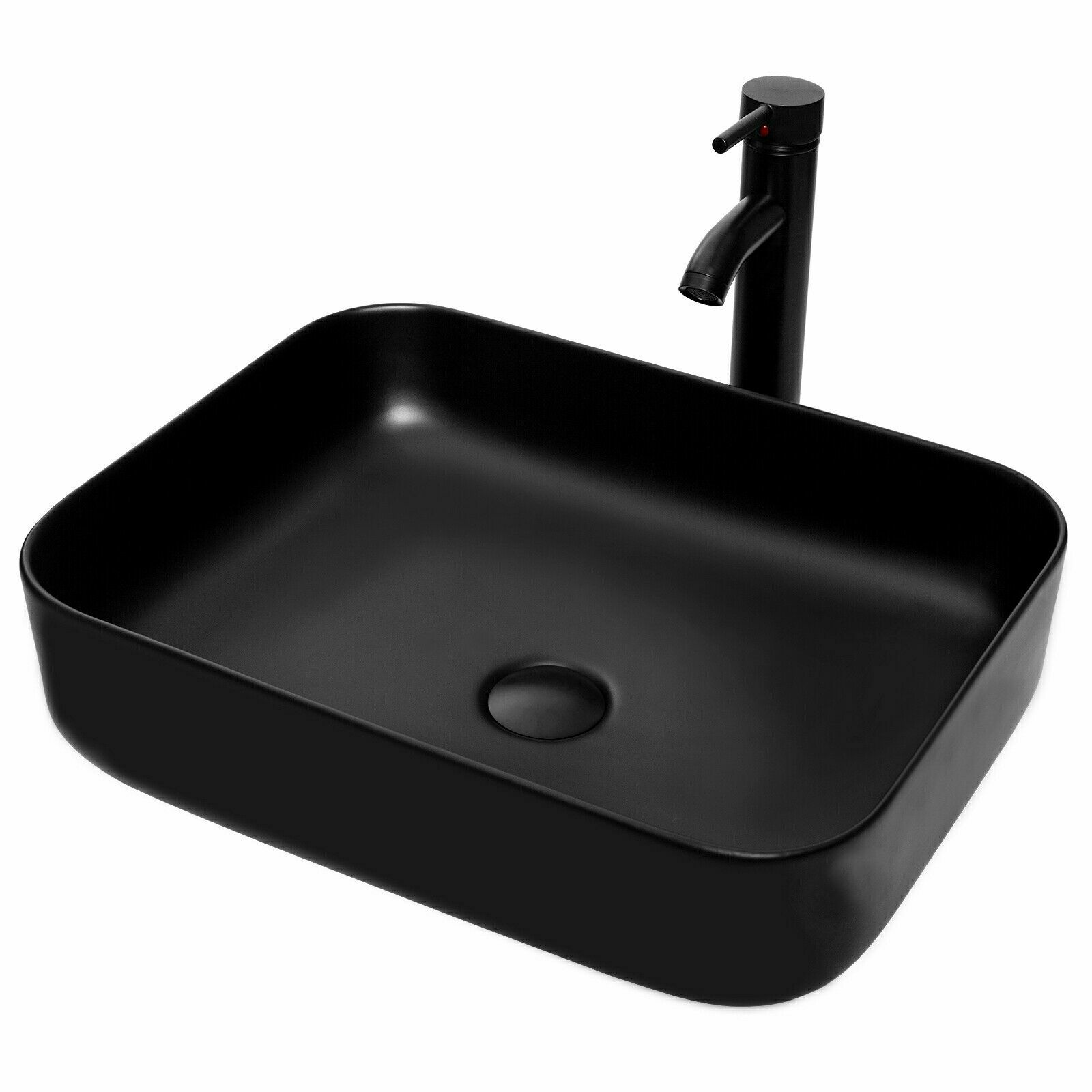 24 In Wall Mounted Bathroom Vanity Set with Vessel Sink Mirror Shelf Combo New
