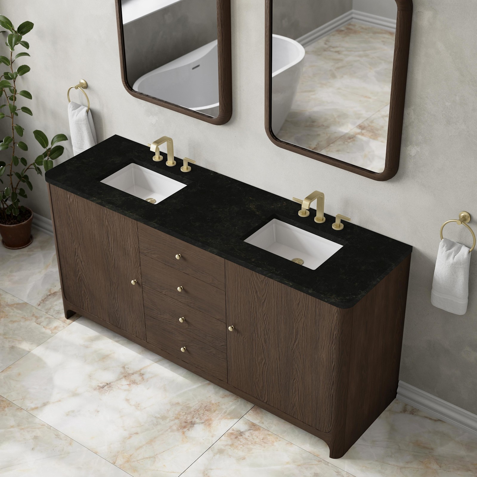 James Martin Vanities D125-V72-WPHT Gracyn 72″ – Sable