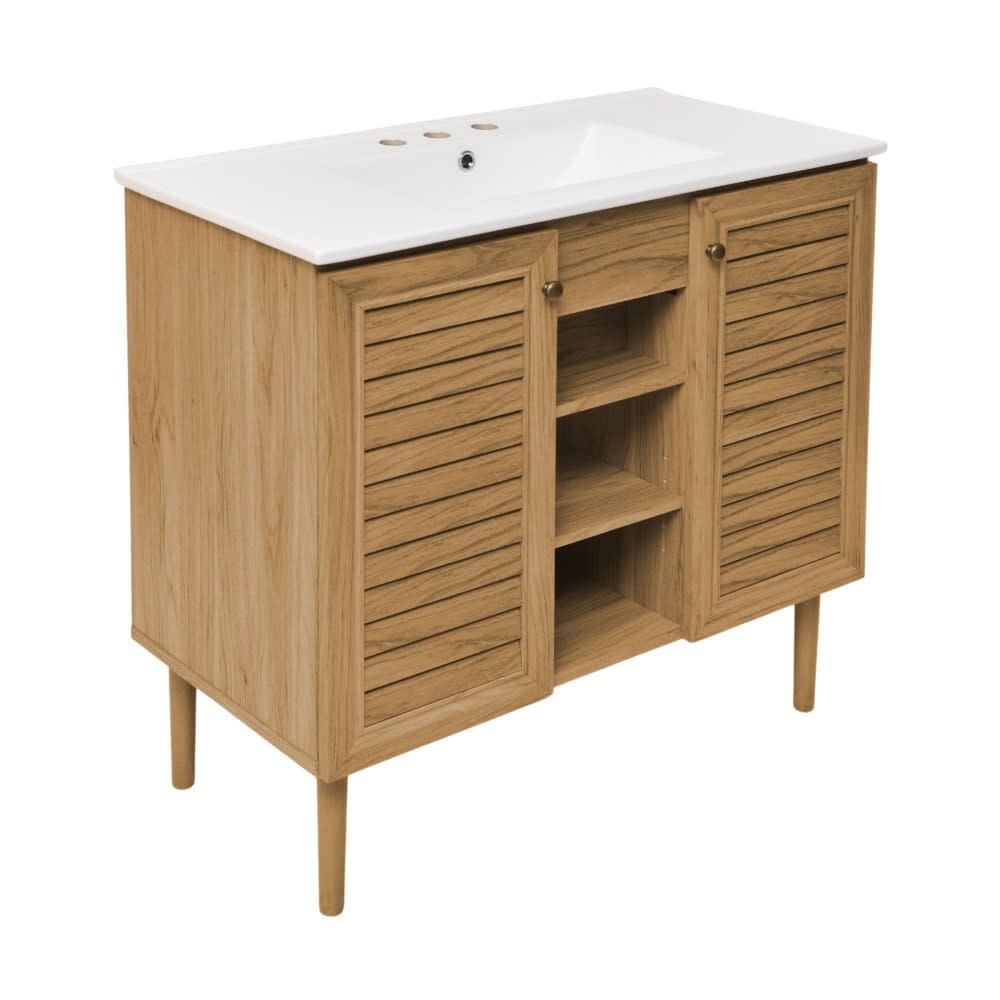 Swiss Madison SM-BV374-3 Bron 36″ – Golden Oak / White