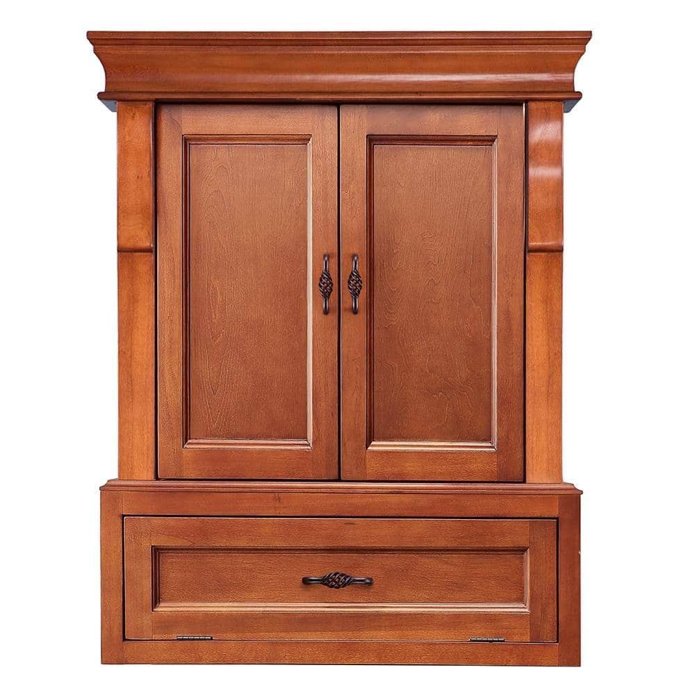Home Decorators Naples 26.5 in. Bathroom Cabinet w/ Warm Cinnamon