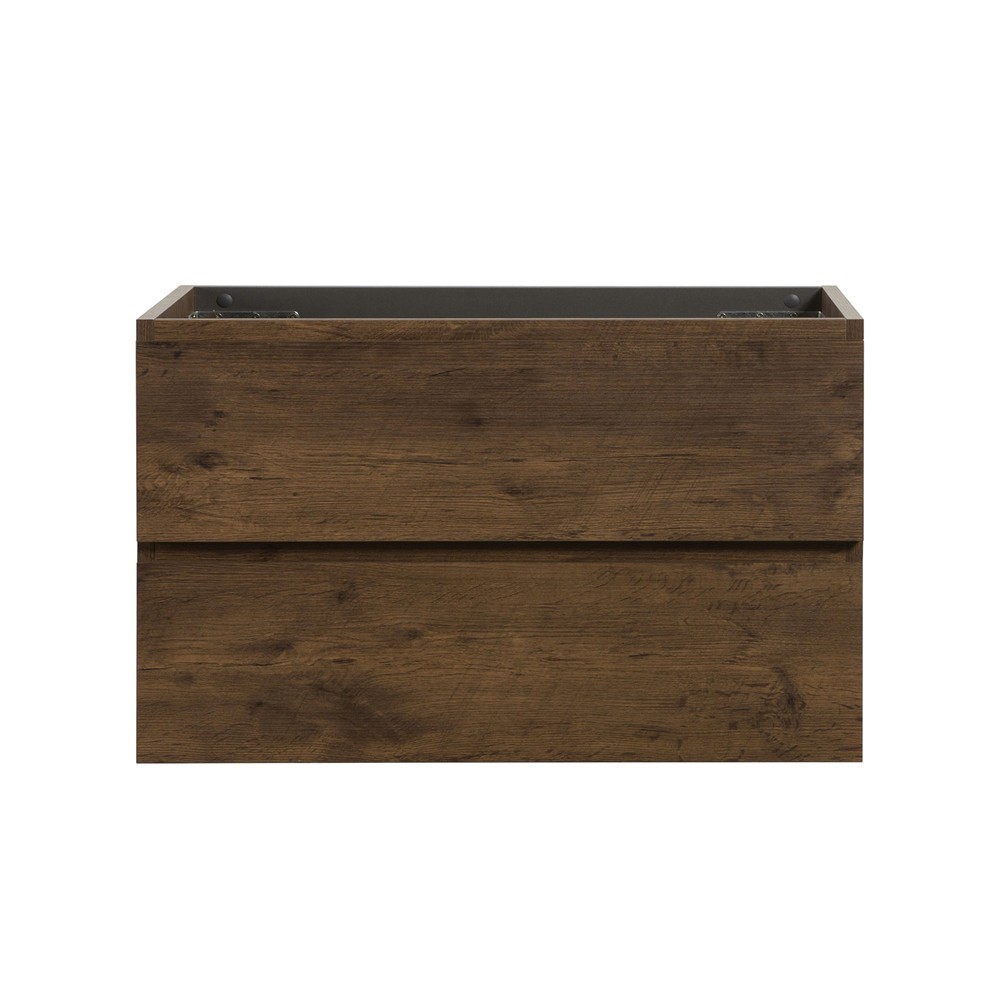 24″ 30″ 36″ Wall Mounted Bathroom Vanity, Floating Cabinet, 2 Drawers, Base Only