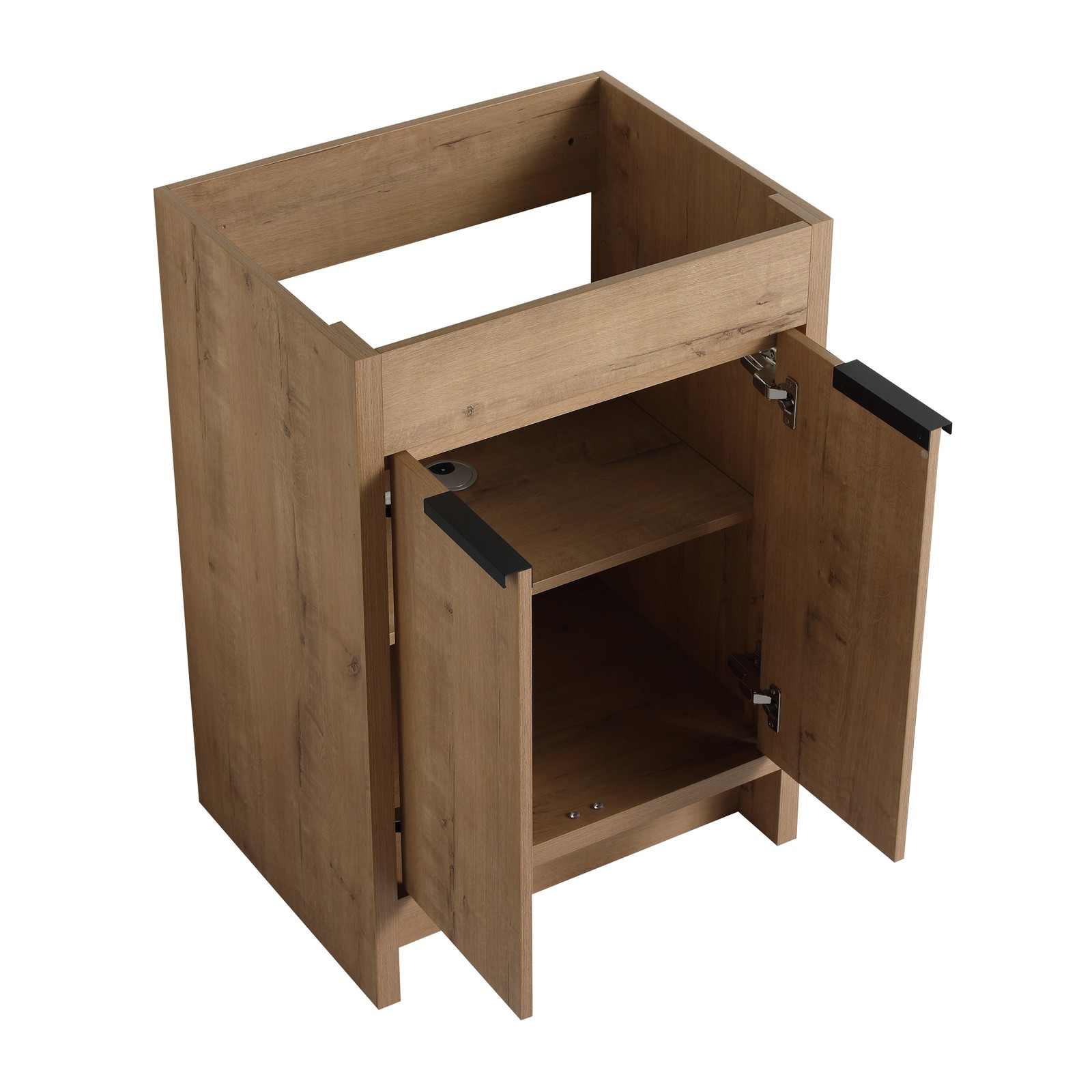 24″Plywood Freestanding Bathroom Vanity Cabinet W/2 Soft-Close Doors without Top