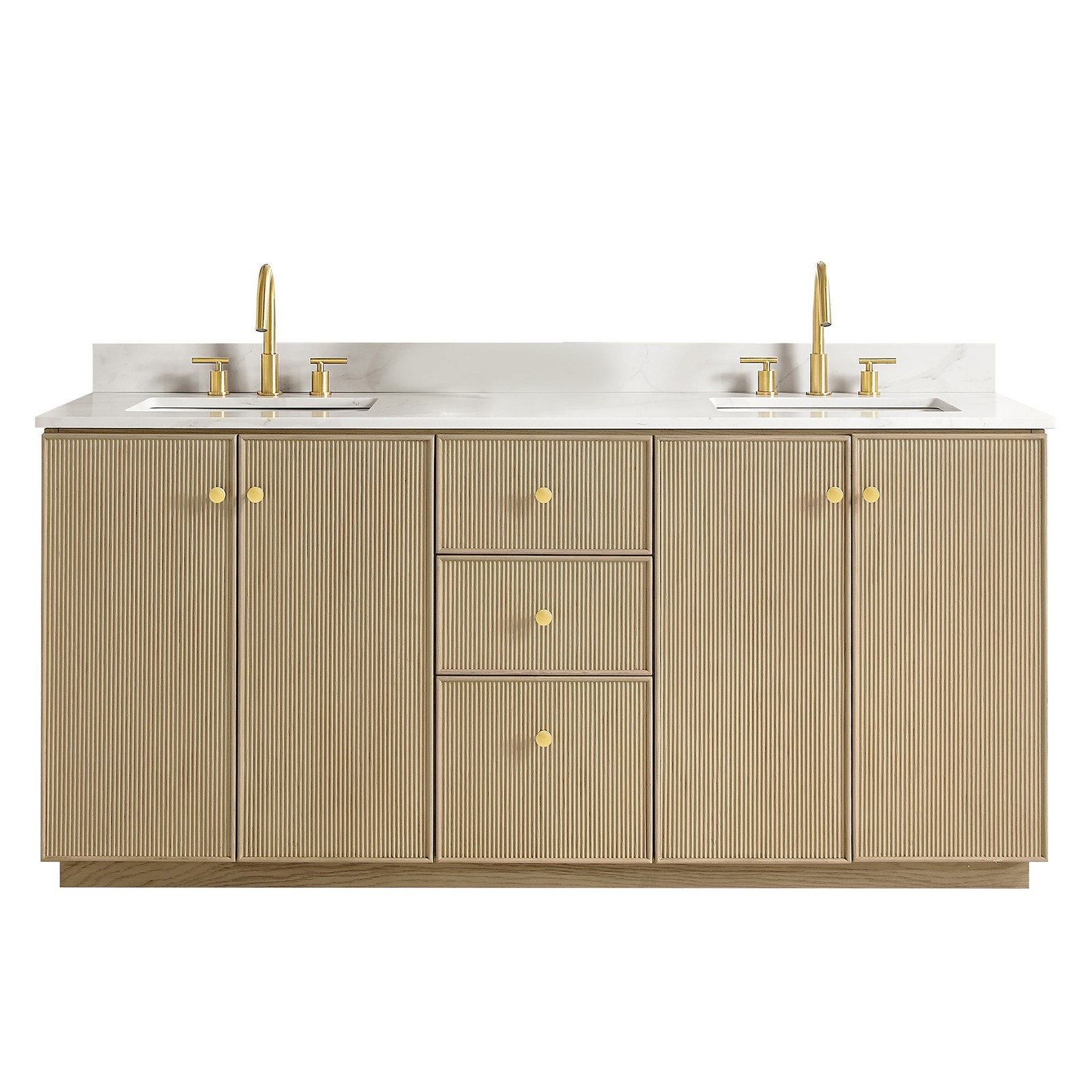 Miseno MV-NM-OZA72-WQT Oza 72″ – Aged Natural Oak