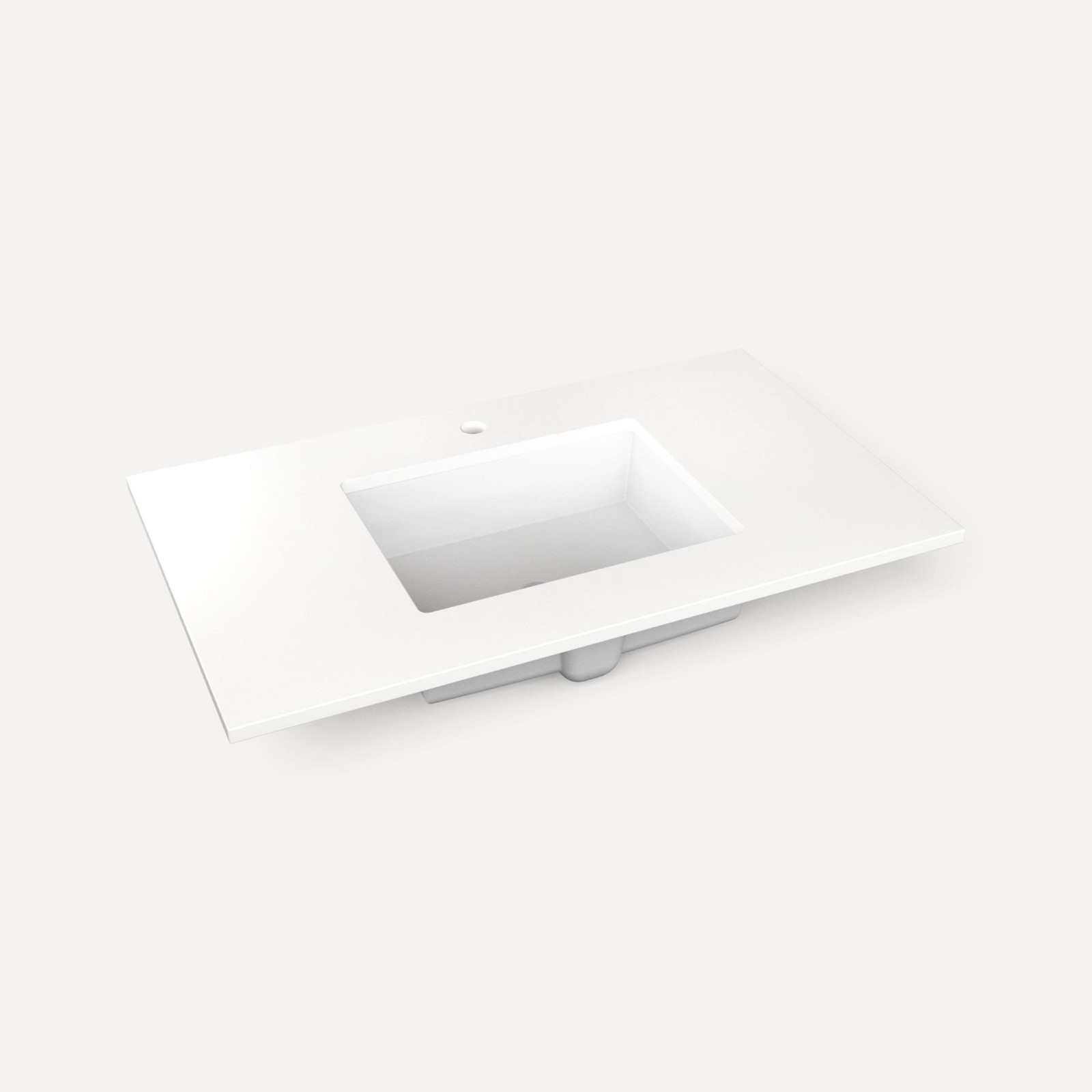 Robern TB37UCO-1 37″ Quartz Vanity Top for 1 Hole Faucet – White Zeus Extreme