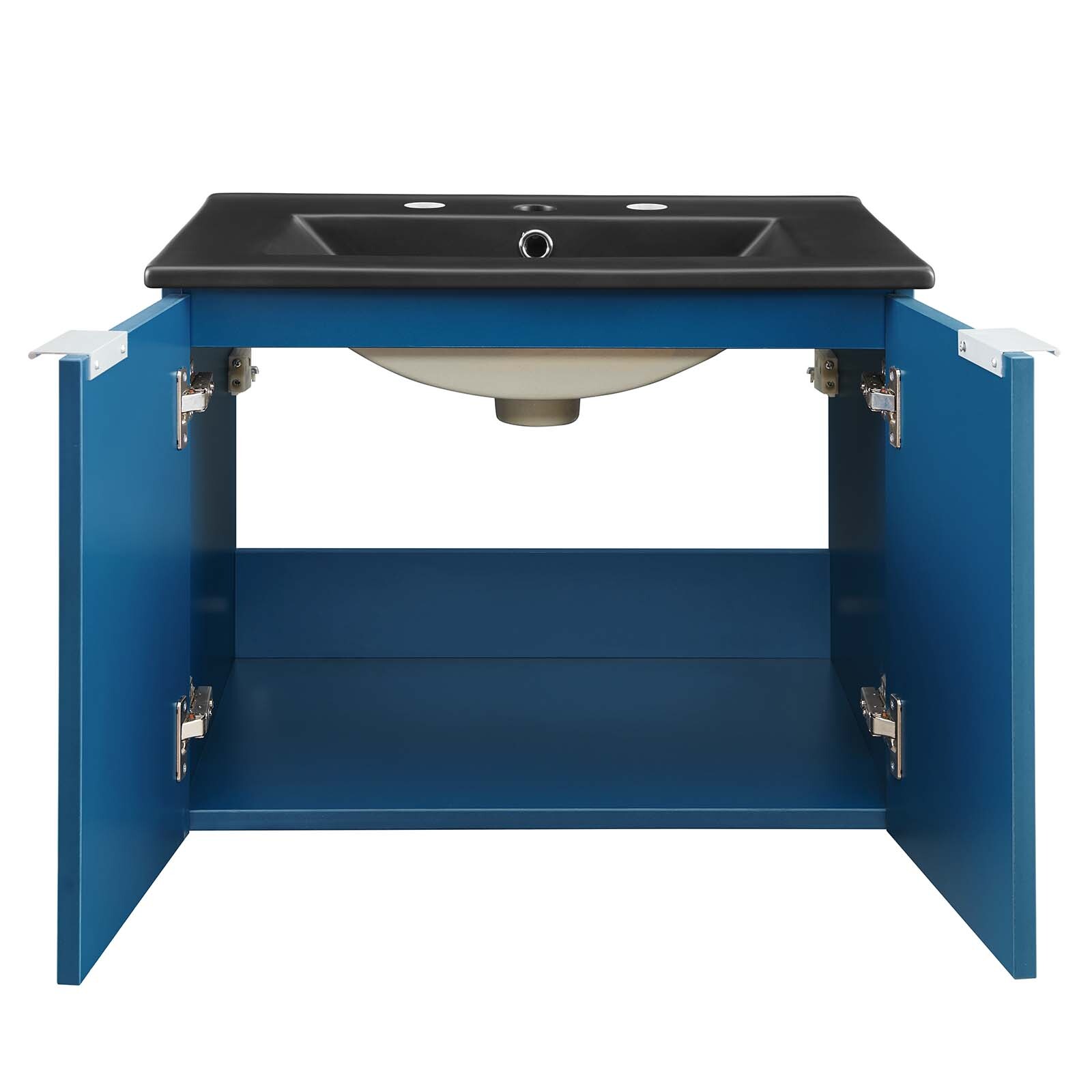 Modway Maybelle 24″ Wall-Mount Bathroom Vanity In Navy Black