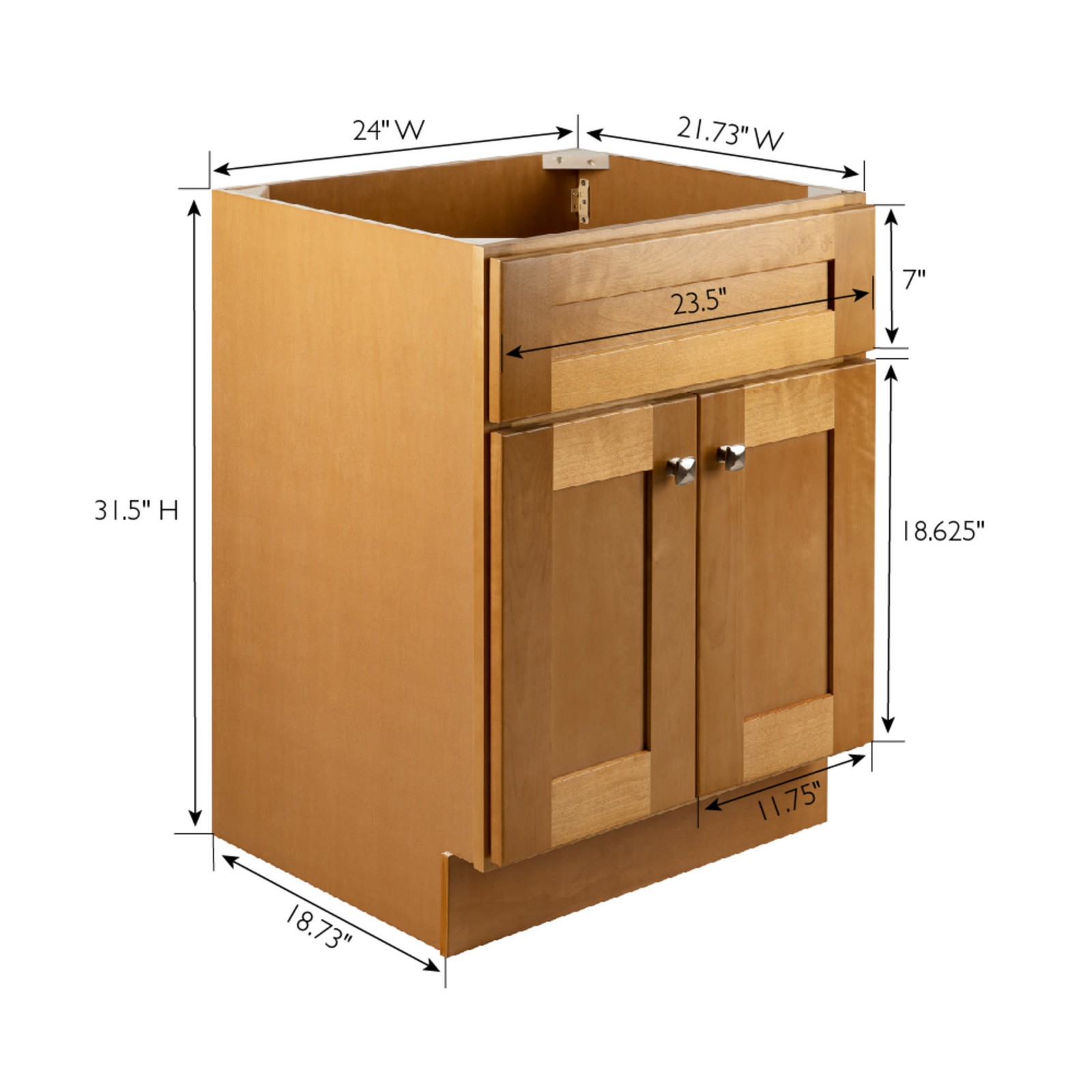 Design House 215566 Brookings 24″ Single – Modern Birch