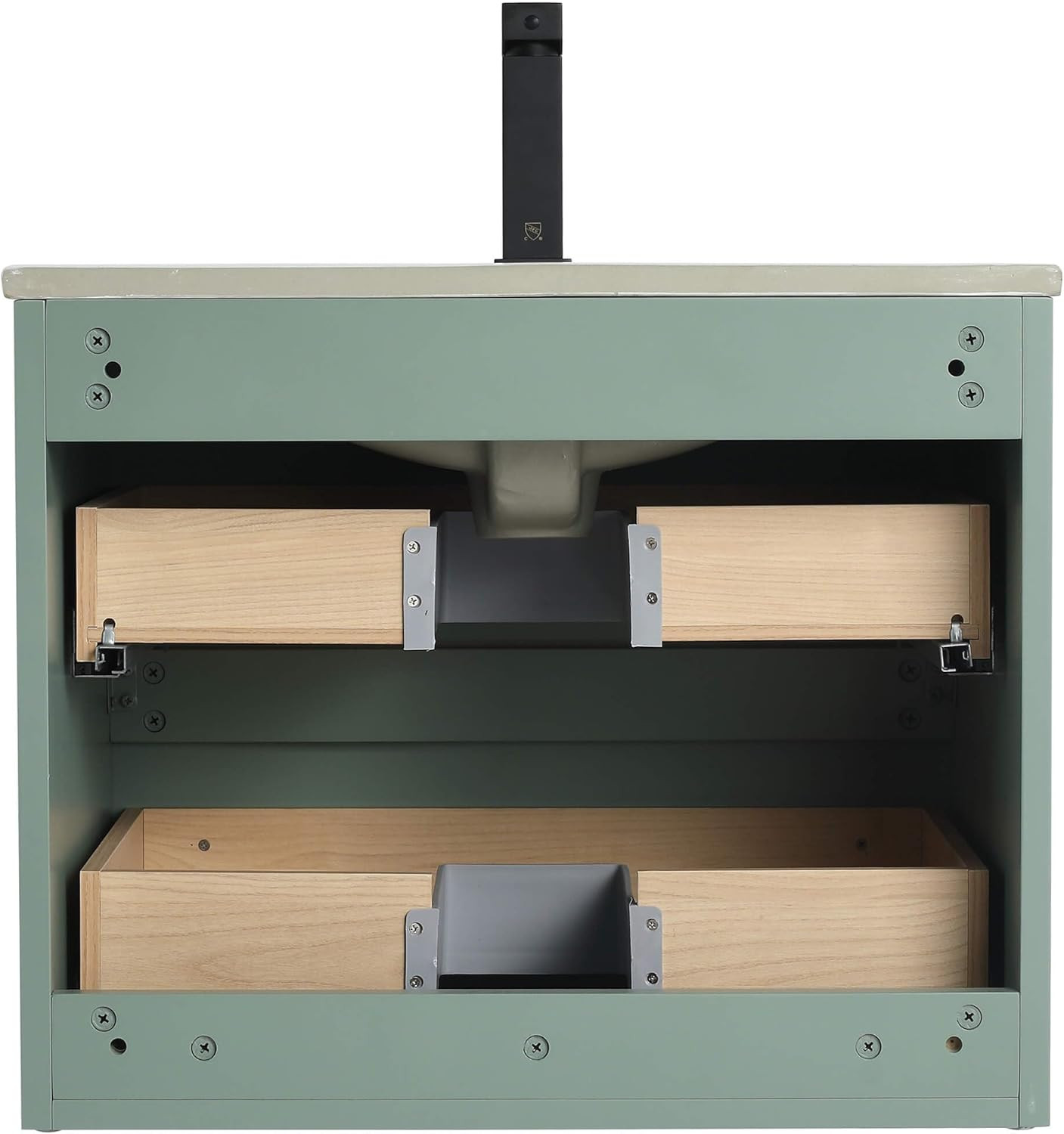 Elegant Mint Green 24″ Bathroom Vanity with Sink – Modern Design