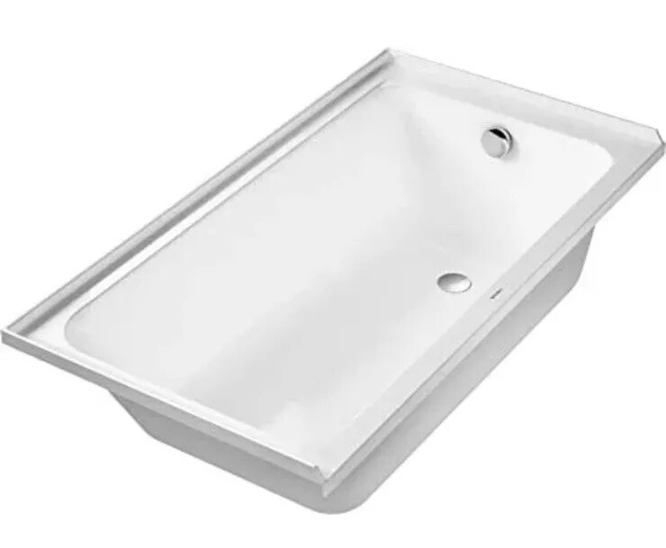 Duravit D-Code 700405 Drop in Bathtub 60”X32”, White. No Installation Accesories