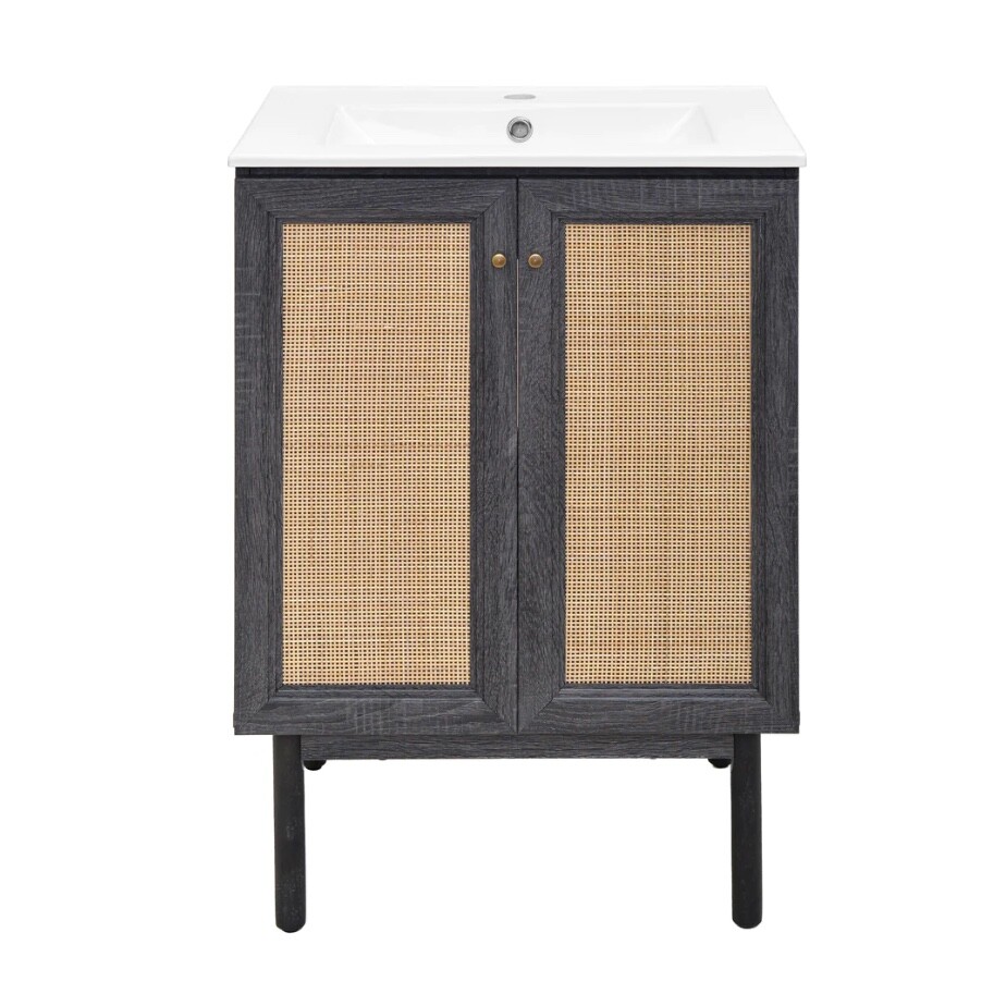 Modern New Bathroom Vanity 24 x 17 inches. Perfect for powder room and bathrooms