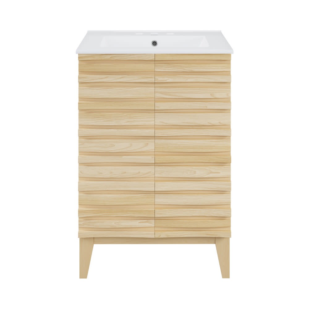 Swiss Madison SM-BV470-3 Cascade 24″ – Natural Oak / White