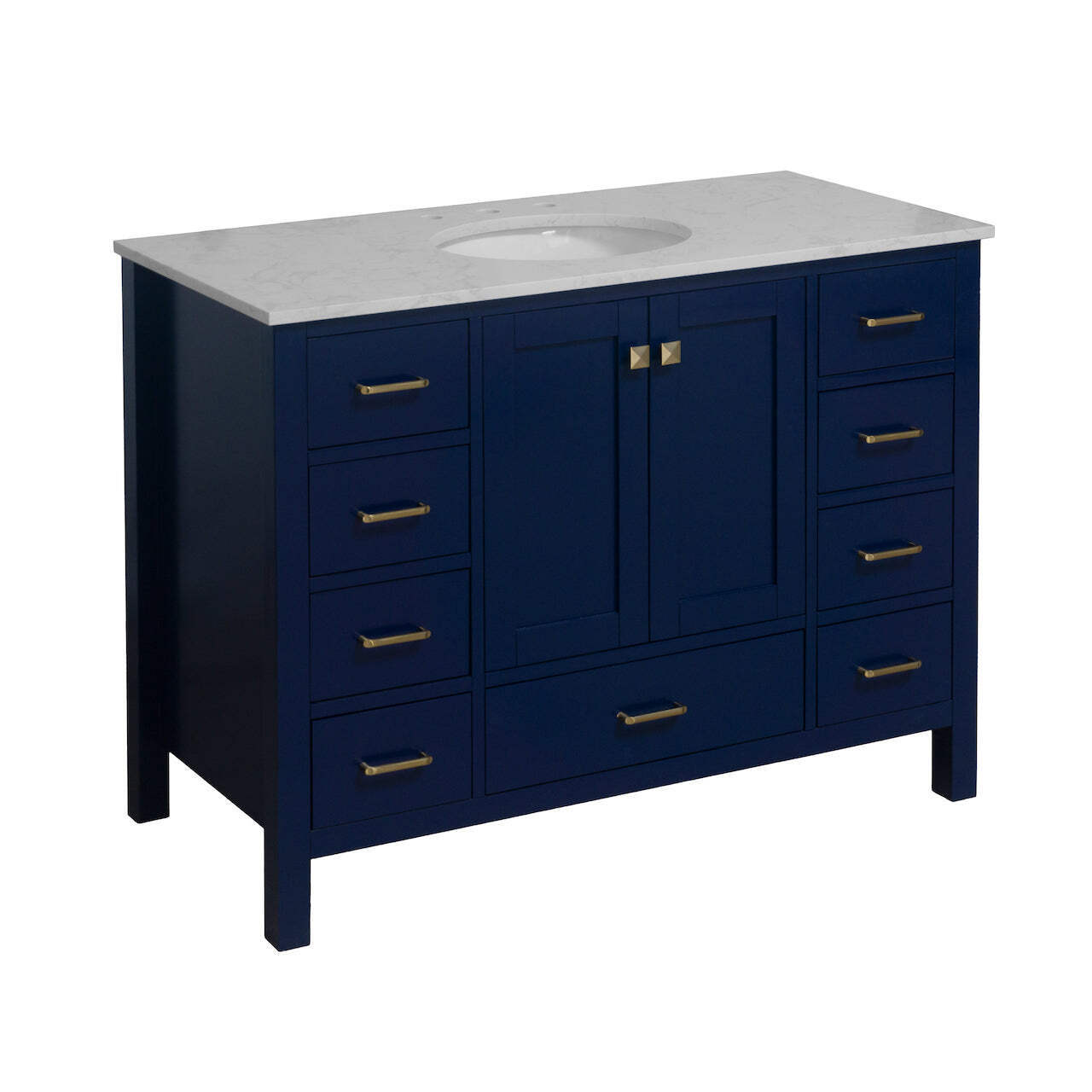 Horizon 48-inch Vanity with Engineered Carrara Top