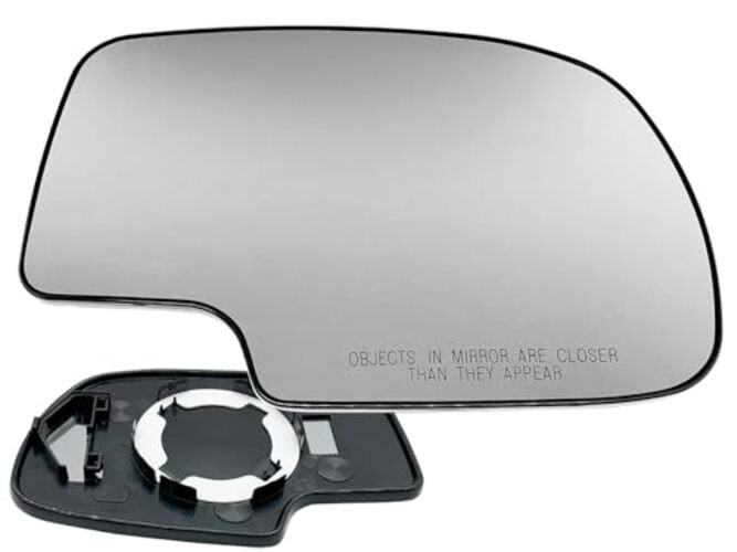 APA Replacement Mirror Glass Non-Heated with Base for Passenger Side Non-Heated