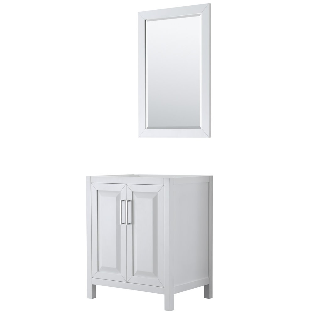 Wyndham Collection WCV252530SCXSXXM24 Daria 29″ Single – White / Polished Chrome