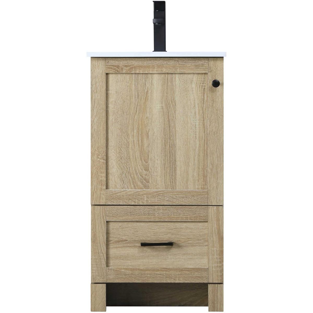 Elegant Lighting VF2818MW Soma 18 X 34 inch Mango Wood Bathroom Vanity Cabinet