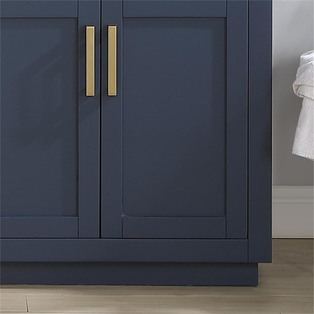 Gavino 72″ Wood Vanity in Royal Blue with Composite Stone Top no Mirror